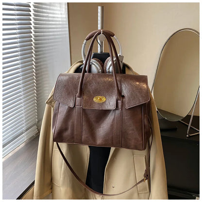 Fashion Women's High-quality Pu Leather Handbag 2026 New Business Large Capacity Commuter Shoulder Crossbody Bags for Women