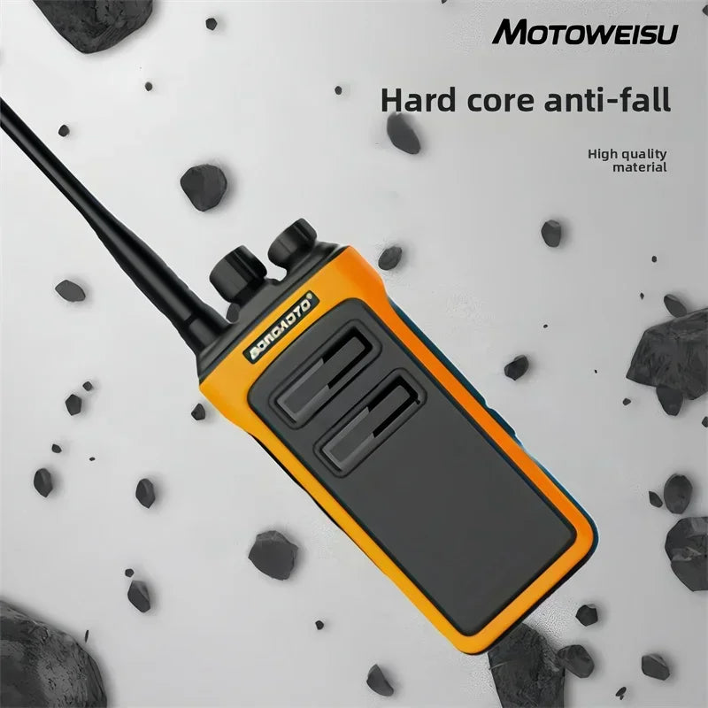 High Power UHF Walkie Talkie 400-470MHz Long Range Two Way Radio Rechargeable with VOX for Outdoor Camping Hiking Hunting