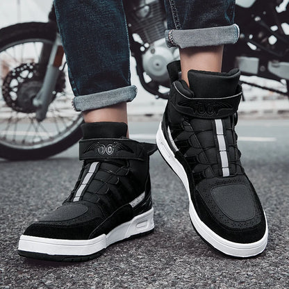 Hot Men Sports Shoes for Professional Racers Moto Shoes Off-road Riding Shoes Protection Bike Boots for Couples Moto Equipment