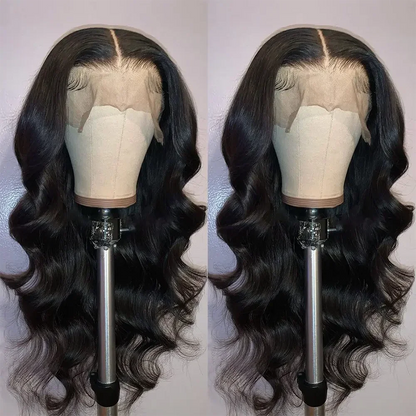 Body Wave ce Front Synthetic Wigs,Long Glueless Lace Front Wig with Pre Plucked Natrural Hairline and Baby Hair