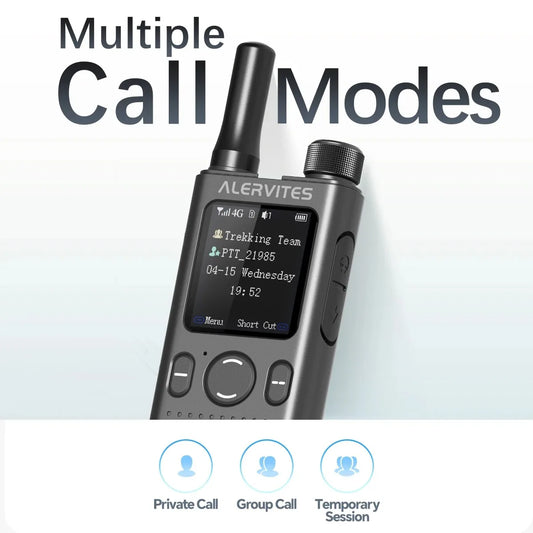 2PC BAOFENG AT1 Walkie Talkie 4G/5G Radio POC Unlimited Distance Group Call 2200mAh OLA PTT Portable Ham Radio 2PCS EU Version