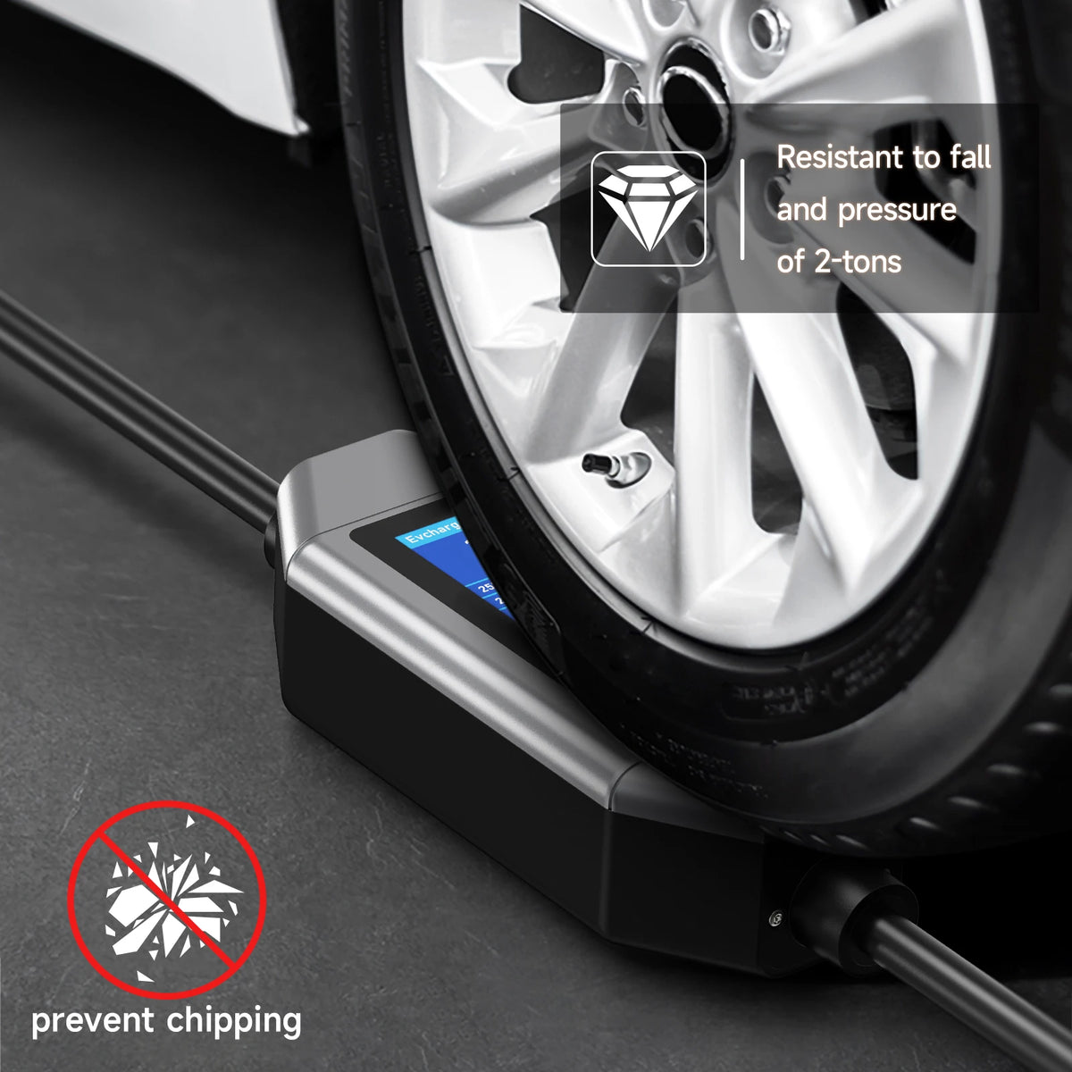 Portable EV Charger 7KW Fast Charging Cable Type2 IEC62196-2 32A with CEE Plug Type1 J1772 WiFi APP Bluetooth Remote Control