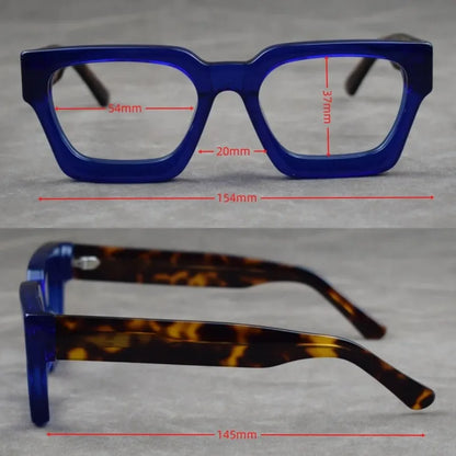 Unisex Retro Blue Light Blocking Eyeglasses Computer Glasses Frame Fashion Anti Blue Light Square Eyewears for Office Women Men