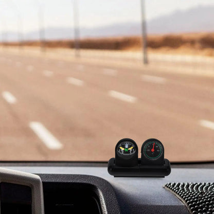 Multi Functional Car Compass Thermometer Ball Dashboard Mounting Navigation Display Auto Compass for Vehicle Interior