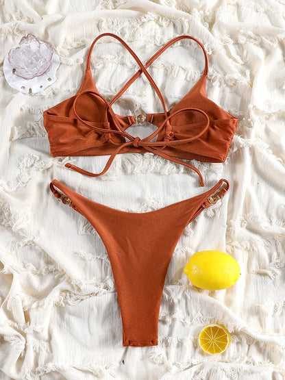 Rinabe Black Bikinis For Women Push Up Sexy Swimsuits Hollow Out Swimwear 2026 Bathing Suits Solid Bikini Set Summer Beachwear
