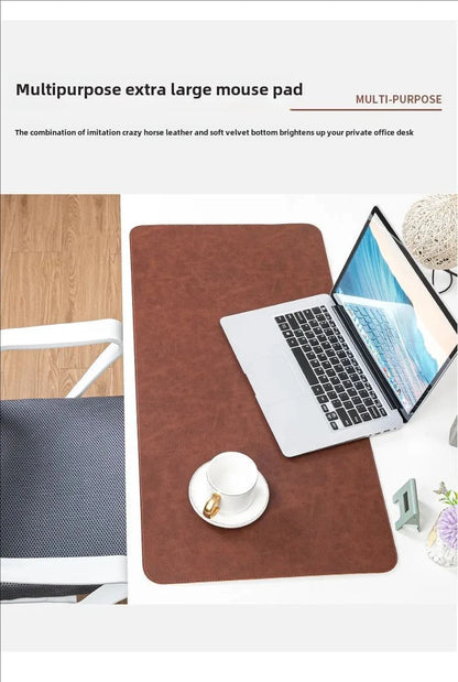 Office Desk Cushion Waterproof PU Mouse Pad Desk Mat Protective Cover Large Mousepad Computer Laptop Non-slip Keyboard Mats