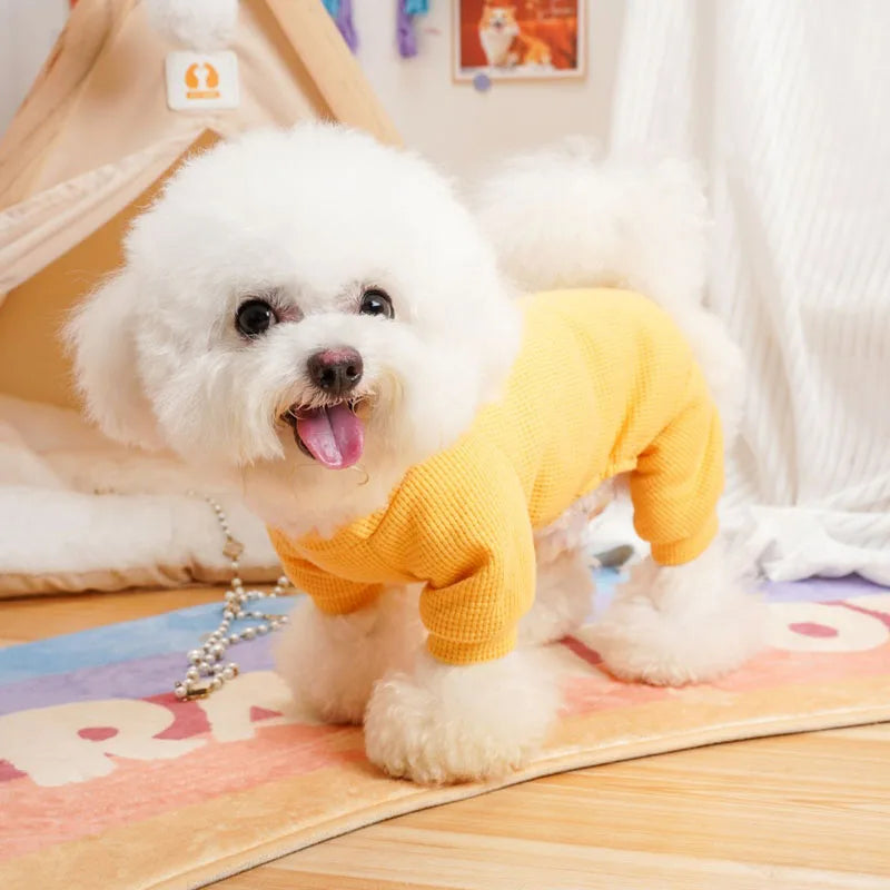 Dog Clothes Mesh Pajamas Jumpsuit Overalls For Small Dogs Chihuahua Shih Tzu Puppy All-In-One Tracksuit Pet Costume Bodysuit XXL