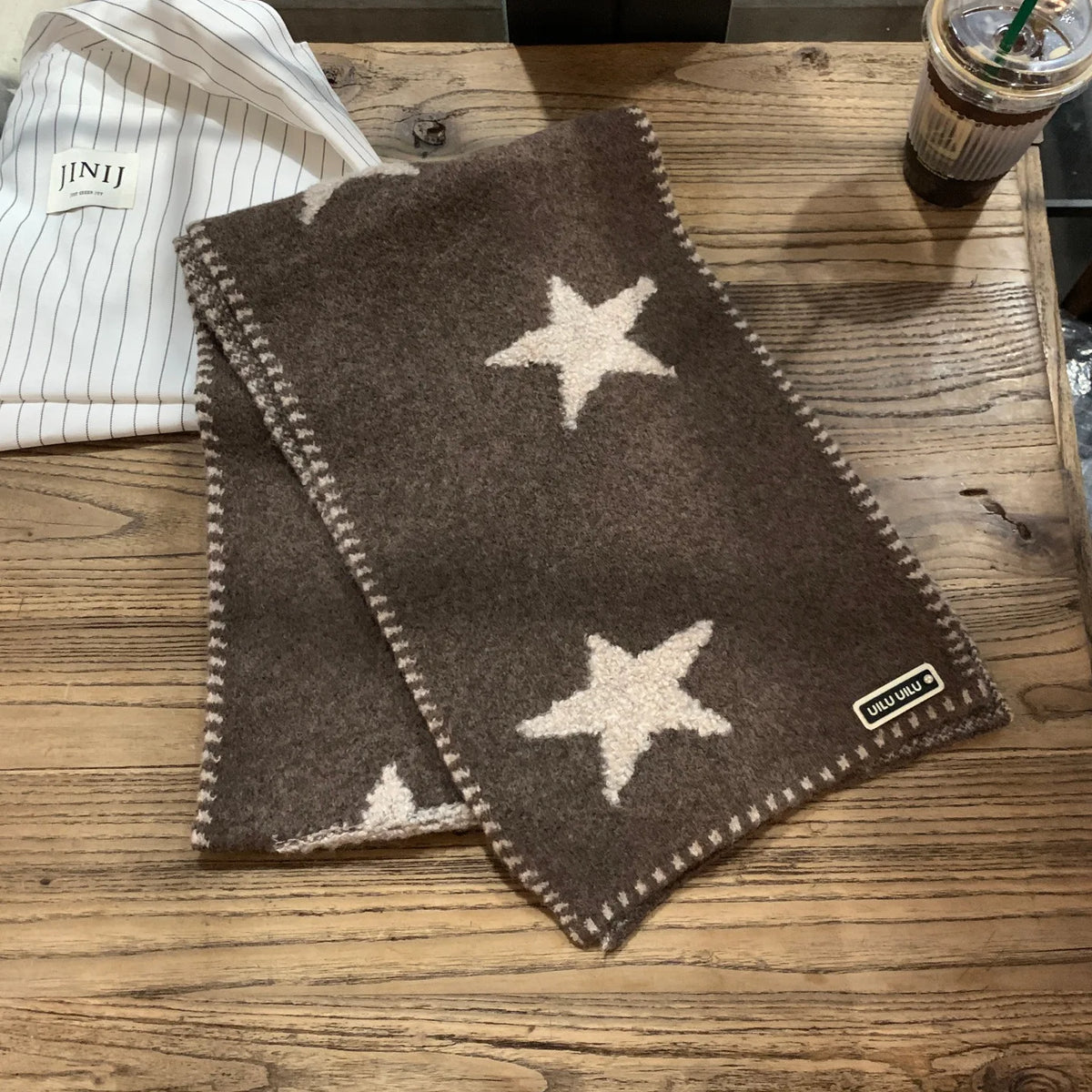 Women's Scarves Korean Star Sweet Kawaii Thickened Warm High Quality Shawl For Girl Versatile Cute Preppy Style Scarf Winter