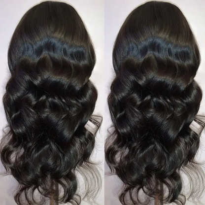 Body Wave ce Front Synthetic Wigs,Long Glueless Lace Front Wig with Pre Plucked Natrural Hairline and Baby Hair