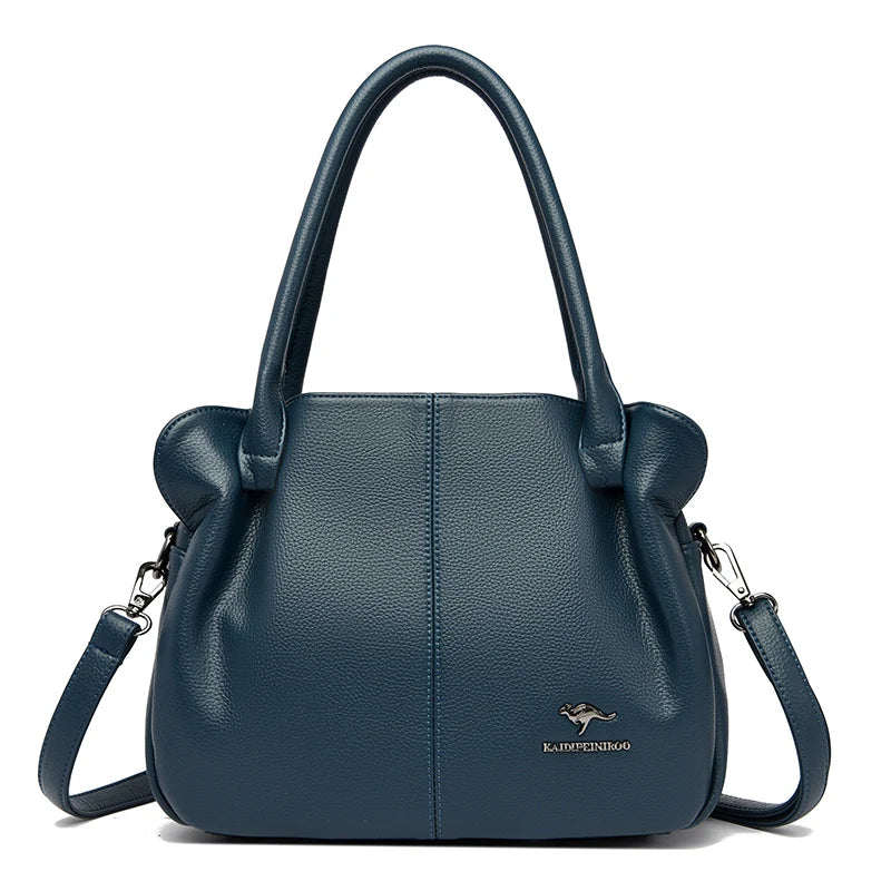 Luxury Designer Women's Handbag Soft Leather Large Capacity Purses and Handbags Casual Shoulder Bags Sac A Main Ladies Tote Bag