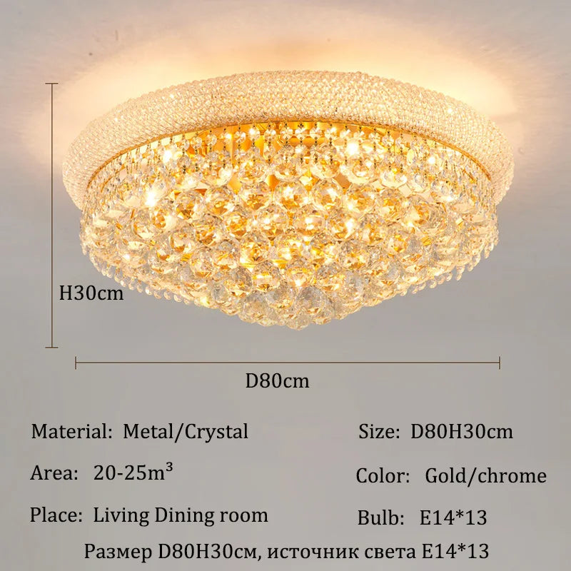 Luxury Crystal Led Ceiling Lights for Living Room Modern Ceiling Chandelier Dining Room Chandeliers Lighting Lamps Ceilings Lamp