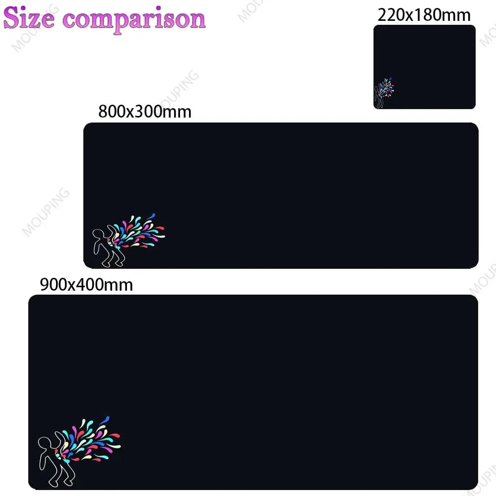 Xxl Mouse Pad Dualshot 2 Black Deskmat Playmat Laptop Anime Gaming Keyboard Rubber Pad on The Table Mouse Mat Pc Carpet