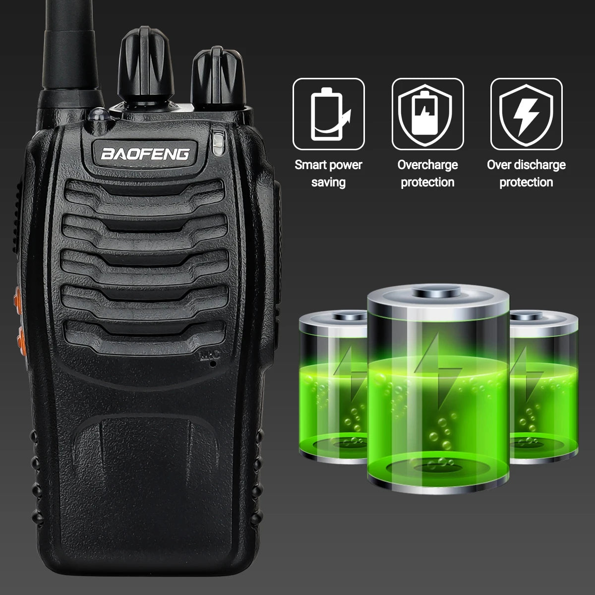 4/6PCS Baofeng BF-88E PMR446 Walkie Talkie Wireless Copy Frequency Long Range UHF 400-470MHz Ham Radio For Hunting Travelling