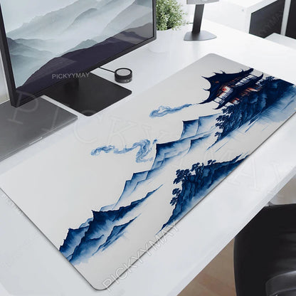 Ink Painting Desk Mat Gamer Mousepads Company Mouse Pad Office Desk Pads Large Mousepad Chinese Style Mouse Mats For Computer