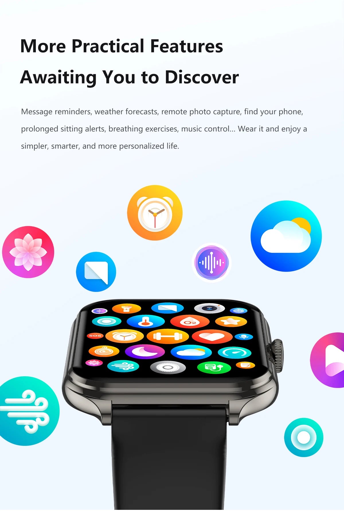 2026 new ultra-thin outdoor sports smartwatch, wirelesscommunication,suitable for men's and women'ssports,stepcounting,best gift