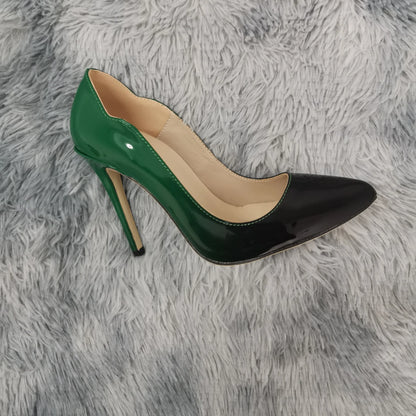 Women Pumps Fashion Sexy 11cm High Heels Classic Pointed Toes Ship-on Stilettos Elegant Thin Heel Jazz Dance Dress Wedding Shoes