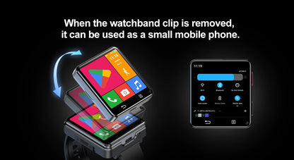 S222 4G Smart Watch Android 11 MTK6761 Quad Core 4GB Ram 64GB Rom Dual Cameras 2.64" Large Screen Detachable WIFI GPS Smartwatch