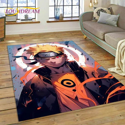 Cartoon 3D I-Itachi Japan Anime Carpet Rug for Living Room Bedroom Home Sofa Decoration,Kids Play Area Rug Non-slip Floor Mat