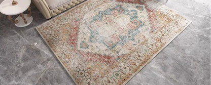 American Retro Style Rugs for Bedroom Large Area Living Room Decoration Anti-slip Carpet Washable Lounge Floor Mat Home Soft Rug