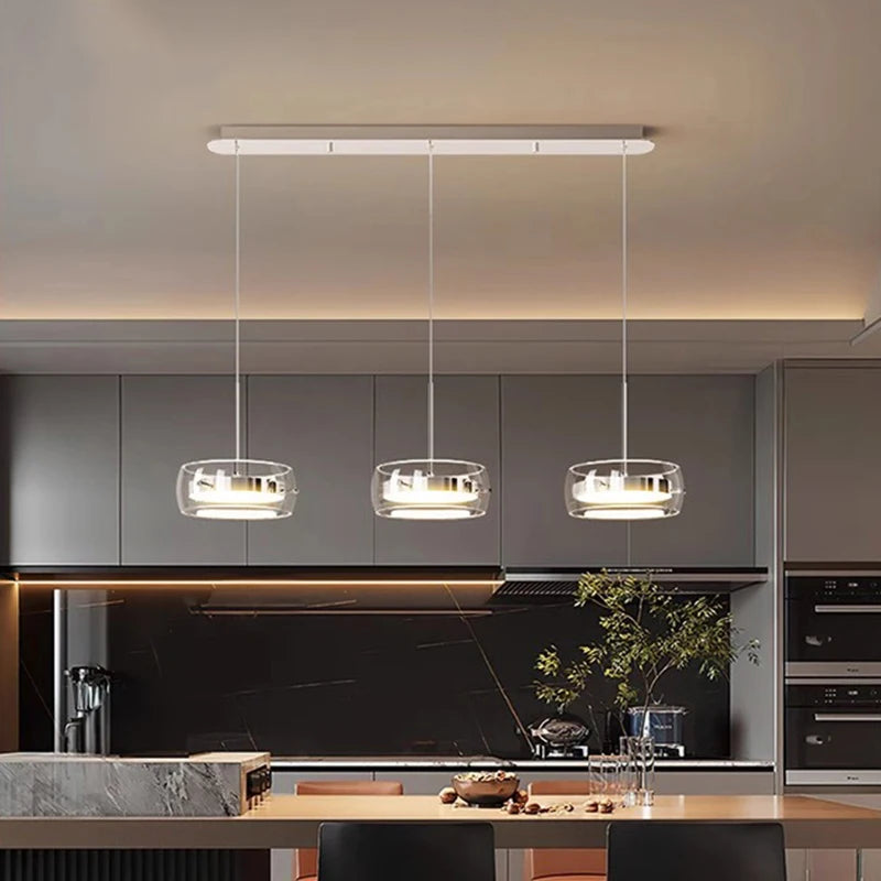 Modern Pendant Light Lamps, Home Decor Ring LED Lights for Living Room,Chandeliers for Dining Room Hanging Light Indoor Lighting