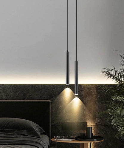 Minimalist Bedside Pendant Lamp Bedroom Spotlight Restaurant Bar Kitchen Dining Hall Island Platform Lights Hanging Lighting Led