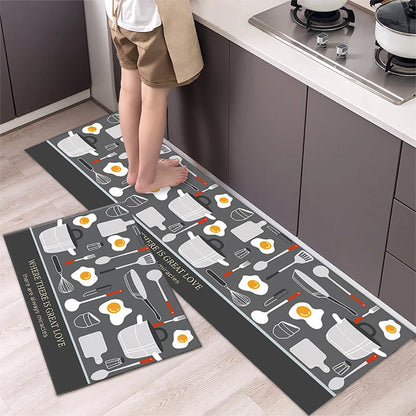 VIKAMA Kitchen Floor Mat Living Room And Bedroom Entrance Door Mat Home Decoration Laundry Room Corridor Long Small Carpet