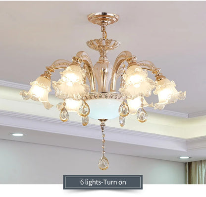 Nordic Modern Luxury Ceiling Chandelier Lighting 2025 Lustre Living Room Hotel Villa Lobby Crystal Hanging Lamp Luminaria Lights