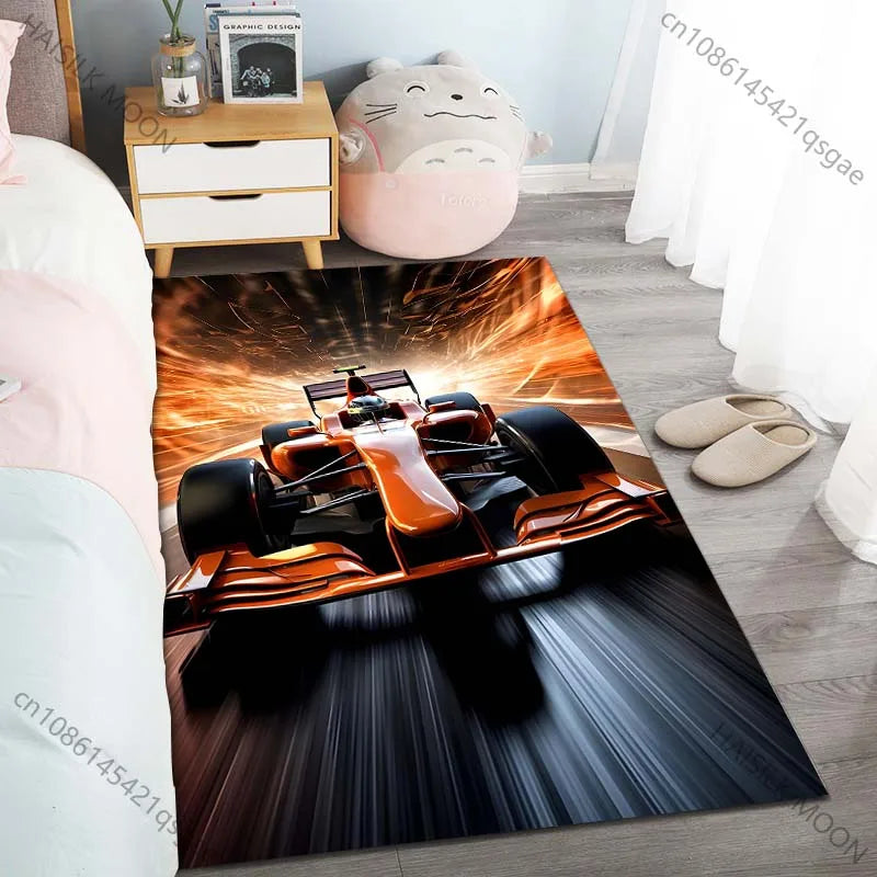 Next Day Shipping Top Racing Printed Carpet Rug for Living Room Bedroom Sofa, Home Decor Large Sizes Mat Gift for Racing Lovers