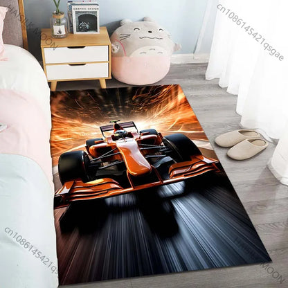 Next Day Shipping Top Racing Printed Carpet Rug for Living Room Bedroom Sofa, Home Decor Large Sizes Mat Gift for Racing Lovers