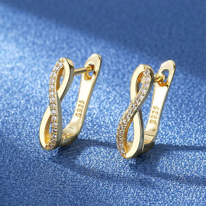 925 Silver Needle Princess Crystal Square Zircon Drop Earrings for Women Trendy Simplicity Jewelry Girl Sweet Gifts New
