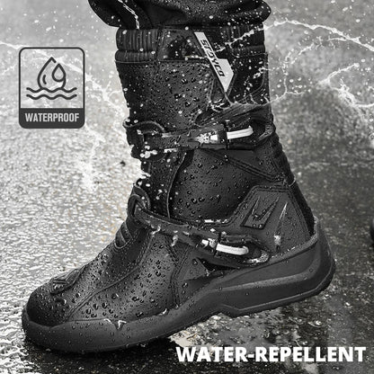 Motocross Boots Motorcycle Anti-fall Riding Adventure Low Boots Touring Motorcycle Waterproof Riding Boots Moto Riding Gear