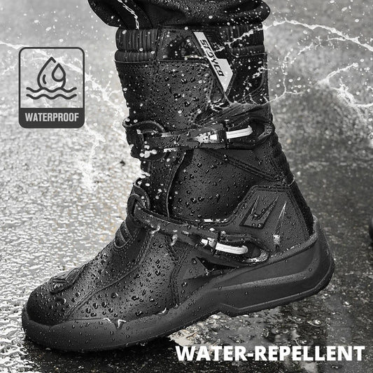 Motocross Boots Motorcycle Anti-fall Riding Adventure Low Boots Touring Motorcycle Waterproof Riding Boots Moto Riding Gear