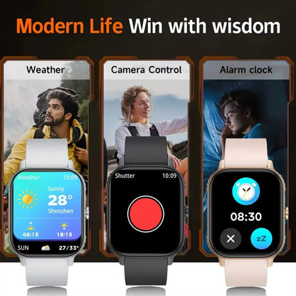 2026 1000mAh Large Battery 2026 New 2.04" HD Display Health Monitor Smart Watch Bluetooth Call IP68 Waterproof Sports Smartwatch