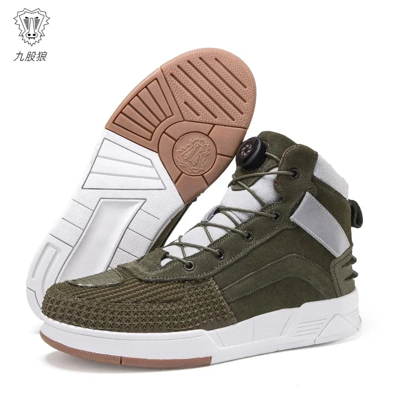 JG WOLVES Motorcycle Boots 2027 New Men Women Motorbike Riding Shoes Breathable Biker Boots Motorboats Motorcycle Shoes Bota