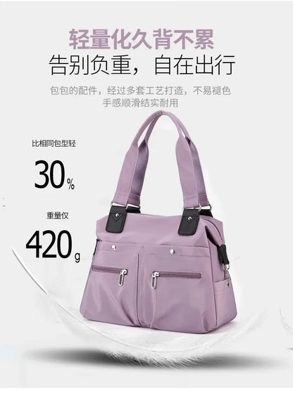 Tote Bag Handbag Shoulder Bag for Women Nylon Waterproof Large Capacity Shopping CrossBody Bag Ladies Messenger Bags Handbags