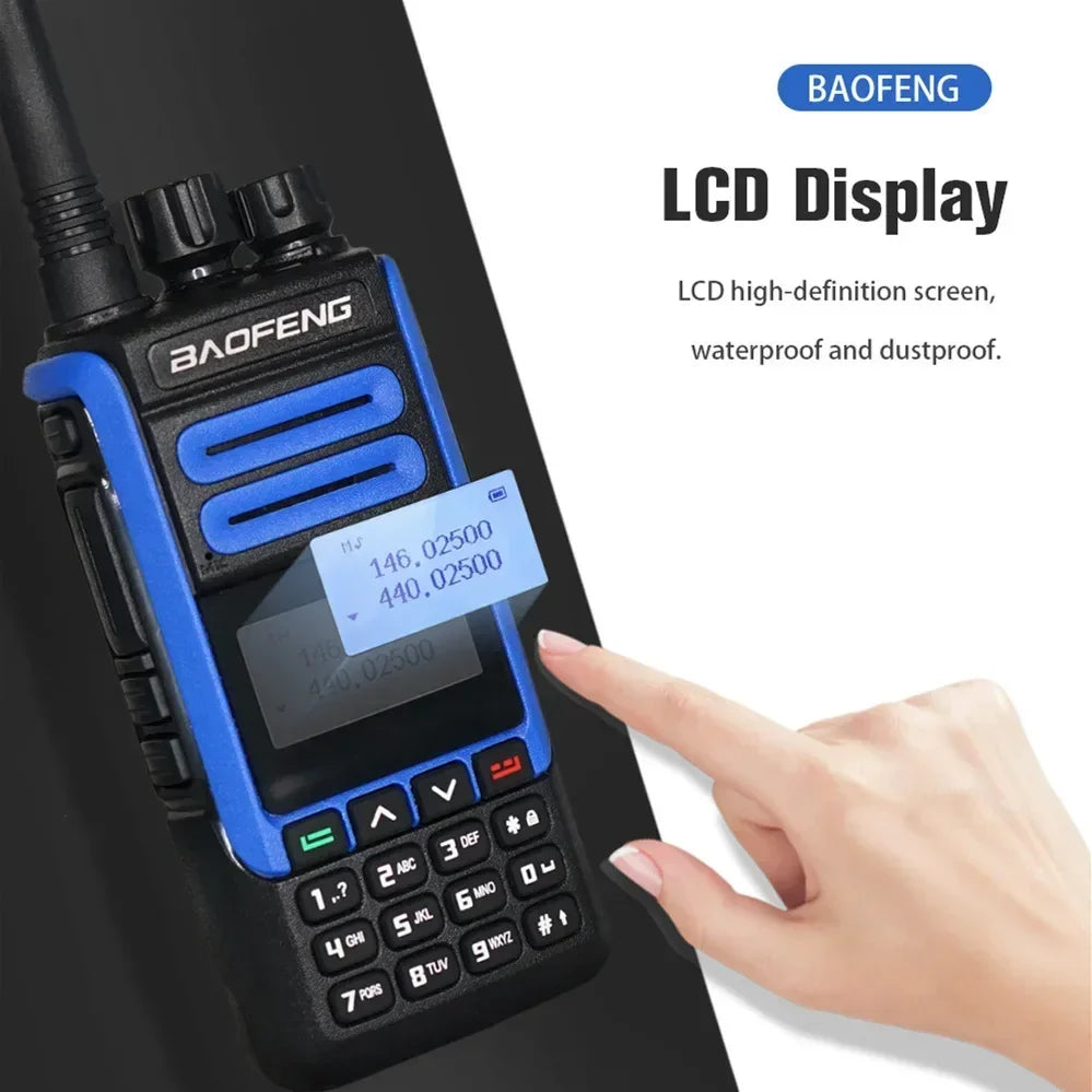 BaoFeng BF-H7 10W Dual Band UHF VHF Portable FM Transceiver Powerful Walkie Talkie Two Way Radio Original