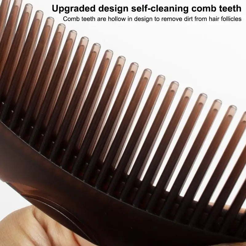 Oil-Control Energy Comb, Hollow Scalp Brush, No Shampoo Needed, Removes Grease & Dandruff, Hair Cleansing Massage Comb for Oily