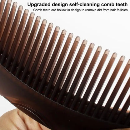 Oil-Control Energy Comb, Hollow Scalp Brush, No Shampoo Needed, Removes Grease & Dandruff, Hair Cleansing Massage Comb for Oily