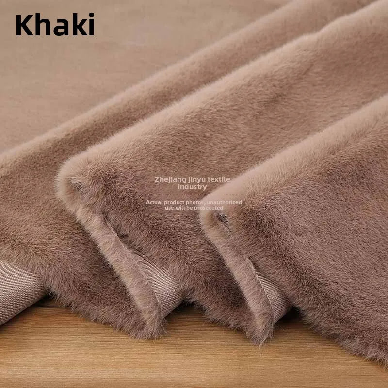 Thickened Imitation Mink Fur Grass Plush Fabric for Soft DIY Sewing Handmade Coat Vest Toy Doll Clothing Fashion Cloth Material