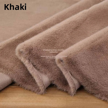 Thickened Imitation Mink Fur Grass Plush Fabric for Soft DIY Sewing Handmade Coat Vest Toy Doll Clothing Fashion Cloth Material