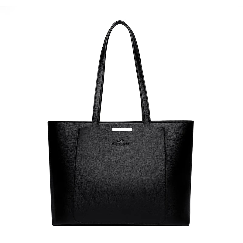 High Quality Leather Shoulder Crossbody Messenger Tote Bag Large Handbag Purses Genuine Brand Luxury Designer Women Bags