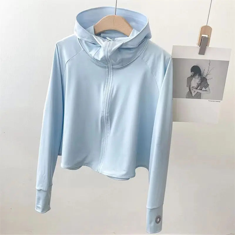Advanced Ice Silk Sunscreen Clothes for Women Summer 2026 New UV Resistant, Breathable, Lightweight Sunscreen Jacket