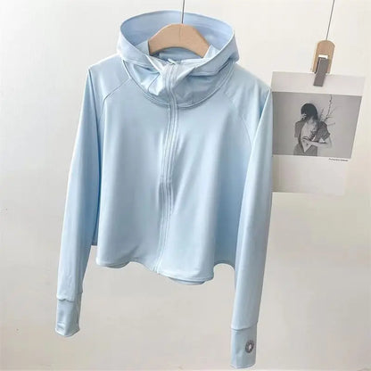 Advanced Ice Silk Sunscreen Clothes for Women Summer 2026 New UV Resistant, Breathable, Lightweight Sunscreen Jacket