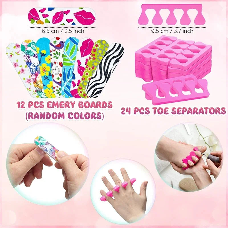 40 Pcs Girls Spa Party Supplies 10 Birthday Squad Princess Robe 10 Tote Bags 10 Headbands 10 Spa Masks for Birthday