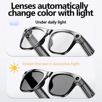 2026 New Smart AI Glasses 800W Shooting Camera HD Photo Video Voice Call Translation Waterproof Bluetooth AI Motorcycle Glasses