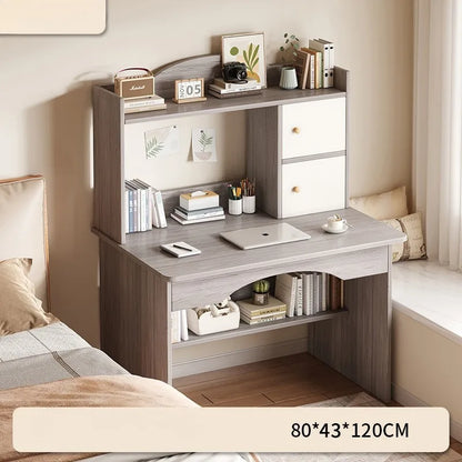 Home Desk Bookcase Integrated Simple Desktop Student Study Table Bedroom Dresser Locker Computer Desk