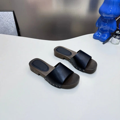 Luxury Brand Women's Shoes Handmade Fashion Slides Modern Slippers Outdoor Sandals Indoor Beach Garden Footwear Holiday Gifts