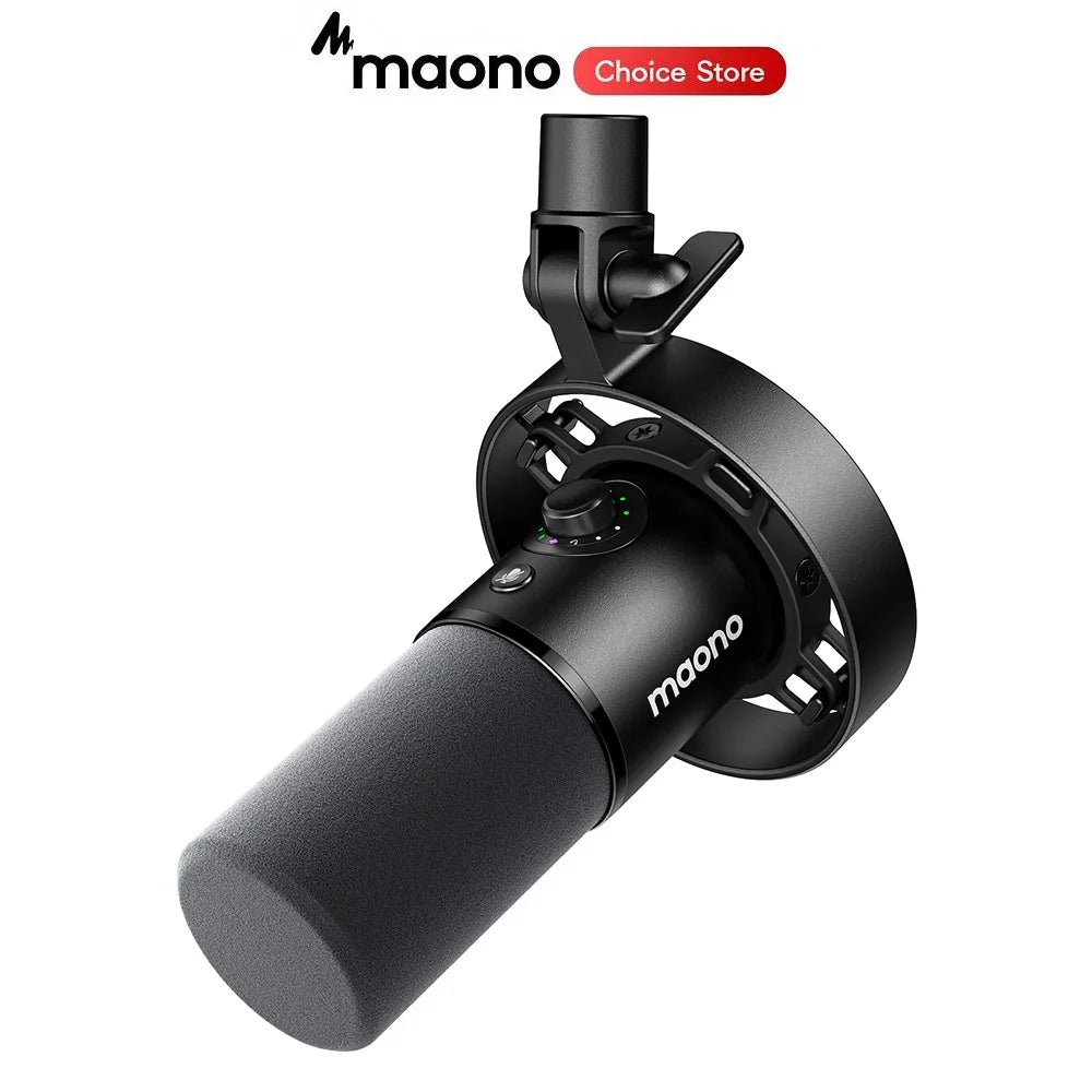 MAONO PD300X Dynamic Microphone XLR USB Podcast Microphone 192kHz/24bit Mic for Content Creation Home Audio Studio Recording
