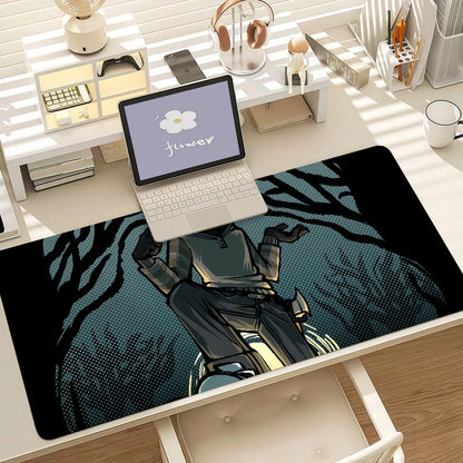Creepypasta T-Ticci Toby Mouse Pad Anti Slip Rubber Edge Locked Thickened Laptop Gaming Desk Mat