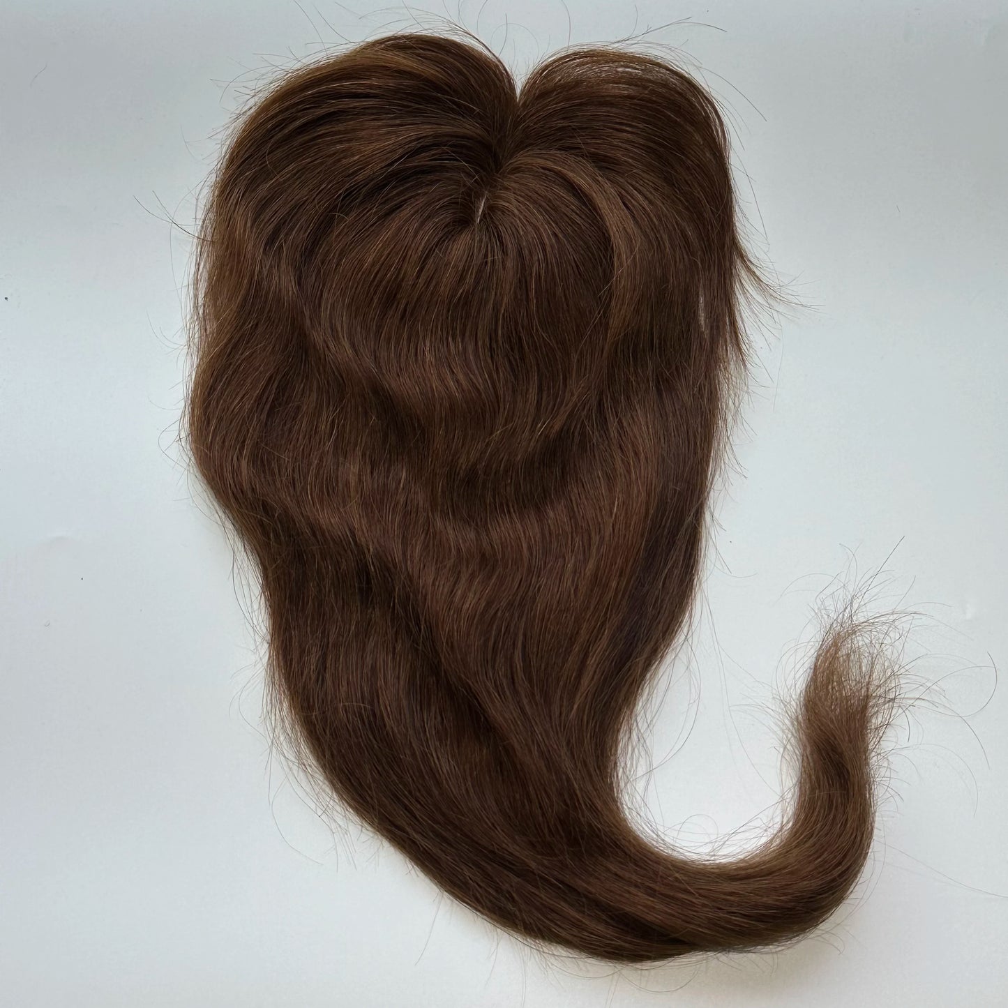 Lace Front Topper For Women Human Hair With Pre-Cut Bangs & Middle Part | 10x12cm 12inch Easy To Wear Wig